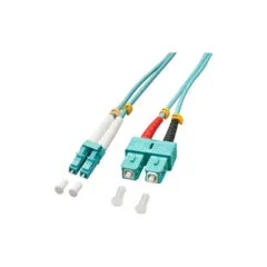 LINDY LWL-Duplexkabel LC SC OM3 2m 50 125æm Multimode