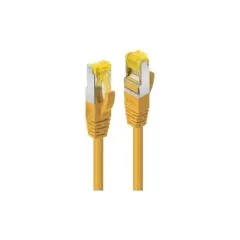 LINDY Patchkabel Cat6A RJ45 S FTP Cat7 LSZH Kabel gelb 1,5m