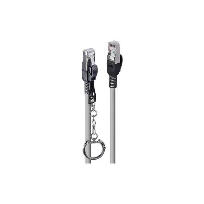LINDY Patchkabel Cat.6A S FTP grau 1m verriegelbar — image 1