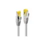 LINDY Patchkabel Cat6A S FTP LSZH Cat7 Rohkabel grau 1.50m