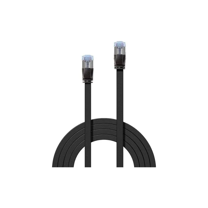 LINDY Patchkabel Cat6A U FTP Flachband schwarz 2.00m — image 3