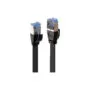 LINDY Patchkabel Cat6A U FTP Flachband schwarz 3.00m