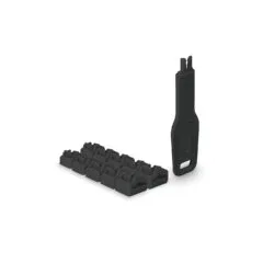 LINDY RJ45 Port Schlösser SCHWARZ. 10 Stck + 1 Schlüssel