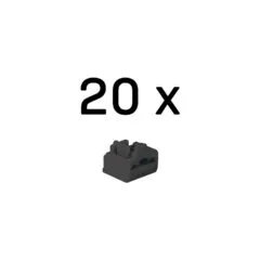 LINDY RJ45 Port Schlösser SCHWARZ. 20 Stück
