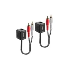 LINDY Stereo Audio Extender Cat.5 6 500m 2x RCA