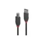 LINDY USB 2.0 Kabel Typ A B Anthra Line M M 1m