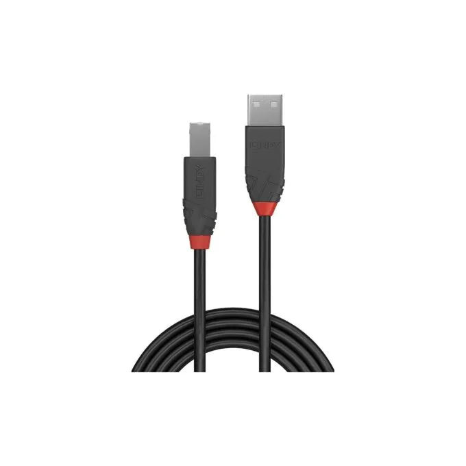 LINDY USB 2.0 Kabel Typ A B Anthra Line M M 2m — image 2