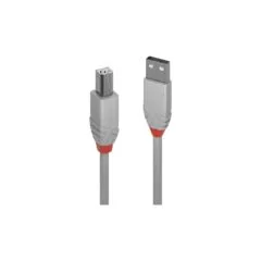 LINDY USB 2.0 Kabel Typ A B Anthra Line M M 5m