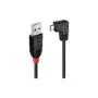 LINDY USB 2.0 Kabel Typ A Micro-B 90° gewinkelt M M 1m