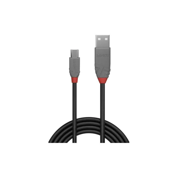 LINDY USB 2.0 Kabel Typ A Micro-B Anthra Line M M 0.2m — image 2