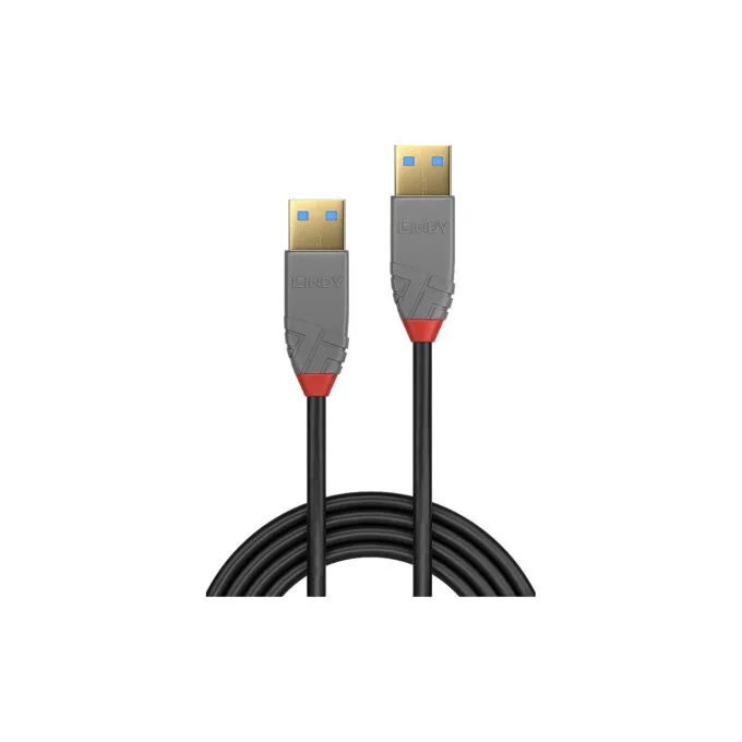 LINDY USB 3.0 Kabel Typ A A Anthra Line M M 5m — image 2