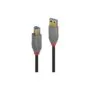 LINDY USB 3.0 Kabel Typ A B Anthra Line M M 0.5m