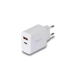 LINDY USB Ladegerät Typ A & C Charger 30W. weiß