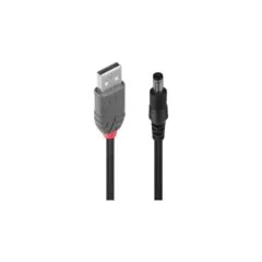 LINDY USB Typ A - DC 5.5 2.1mm Adapterkabel Hohlstecker 1.5m