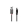 LINDY USB Typ A - DC 5.5 2.1mm Adapterkabel Hohlstecker 1.5m
