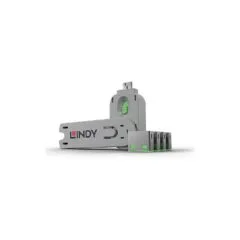 LINDY USB Typ A Portschlösser 4xGrün mit Schlüssel