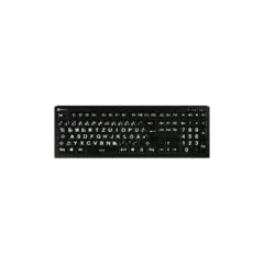 LogicKeyboard XL-Print Astra 2 White on Black DE