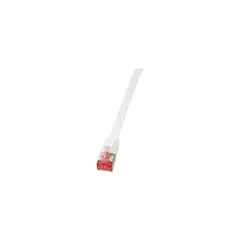 Logilink Flachpatchkabel RJ45 U FTP Cat6A 1.00m weiß