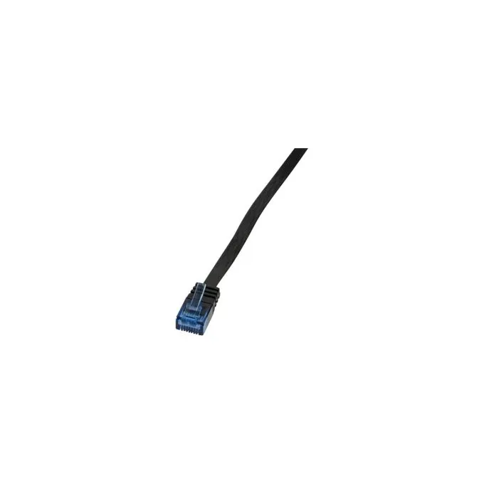 Logilink Flachpatchkabel RJ45 U UTP Cat6 0.25m schwarz — image 1