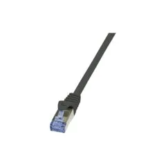 Logilink Patchkabel CAT6A S FTP AWG26 PIMF 0.50m schw.