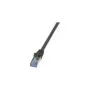 LogiLink PrimeLine Patchkabel CAT6a RJ45 S FTP PiMF LSZH 1m Schwarz