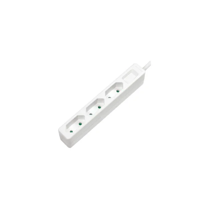 Logilink Steckdosenleiste 3-fach. 1.5m Eurostecker. weiß — image 1