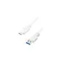 Logilink USB-C Kabel 3.2 Gen1, C M zu USB-A M, weiß 3 m