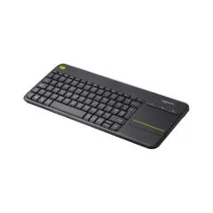 Logitech Wireless Touch Keyboard K400 Plus - Tastatur - kabellos - 2.4 GHz - Nordisch - Schwarz