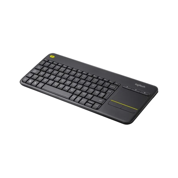 Logitech Wireless Touch Keyboard K400 Plus - Tastatur - kabellos - 2.4 GHz - Nordisch - Schwarz — image 1