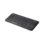 Logitech Wireless Touch Keyboard K400 Plus - Tastatur - kabellos - 2.4 GHz - Nordisch - Schwarz