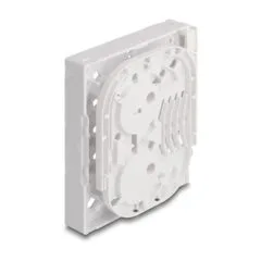 LWL Anschlussdose FTTH zur Wandmontage für 4 x SC Simplex oder LC Duplex weiß