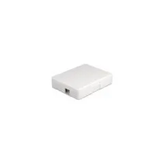 LWL Anschlussdose zur Wandmontage für 2 x SC Simplex oder LC Duplex weiß