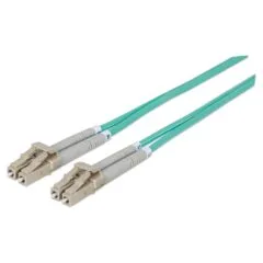 LWL Anschlusskabel LC LC 1m Multimode OM3 aqua