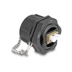 LWL Einbaubuchse LC Duplex zu LC Duplex mit Verschlusskappe Multimode IP68 staub- und wasserdicht