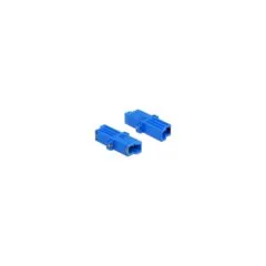 LWL Kupplung E2000 Simplex Buchse zu Simplex Buchse Singlemode blau