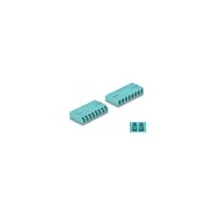 LWL Kupplung HD LC Octuplex Buchse zu LC Octuplex Buchse aqua