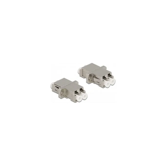 LWL Kupplung LC Duplex Buchse zu LC Duplex Buchse Singlemode Metall — image 2