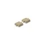 LWL Kupplung LC Quad Buchse zu LC Quad Buchse Multimode 2 Stück beige
