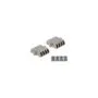 LWL Kupplung LC Quad Buchse zu LC Quad Buchse Singlemode Metall