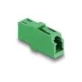 LWL Kupplung LC Simplex Buchse zu LC Simplex Buchse APC grün