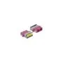 LWL Kupplung mit Laserschutzklappe SC Duplex Buchse zu SC Duplex Buchse Multimode violett