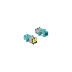 LWL Kupplung mit Laserschutzklappe SC Simplex Buchse zu SC Simplex Buchse Multimode aqua