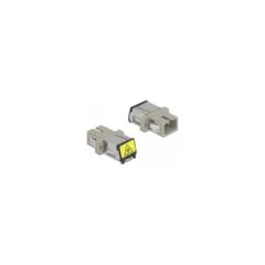 LWL Kupplung mit Laserschutzklappe SC Simplex Buchse zu SC Simplex Buchse Multimode beige