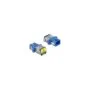LWL Kupplung mit Laserschutzklappe SC Simplex Buchse zu SC Simplex Buchse Singlemode blau