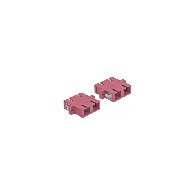 LWL Kupplung SC Duplex Buchse zu SC Duplex Buchse Multimode 4 Stück violett — image 2