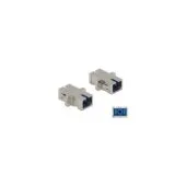 LWL Kupplung SC Simplex Buchse zu SC Simplex Buchse Singlemode Metall