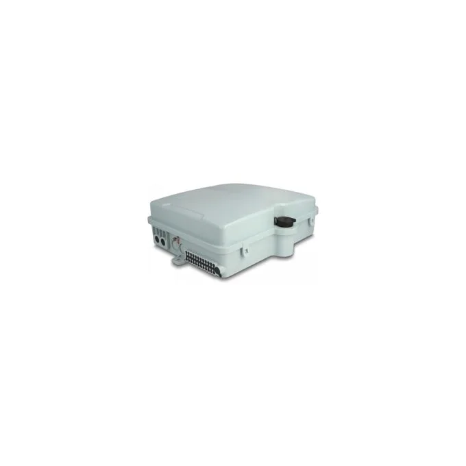 LWL Verteilerbox für Innen- und Außenbereich IP65 wasserfest abschließbar 24 Port grau — image 2