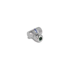 M12 Steckverbinder A-kodiert 4 Pin Buchse zur Montage mit Schraubanschluss 90° gewinkelt Metall