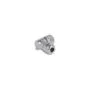M12 Steckverbinder A-kodiert 4 Pin Buchse zur Montage mit Schraubanschluss 90° gewinkelt Metall