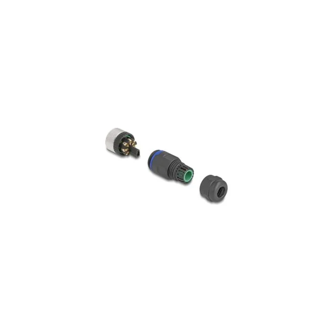 M12 Steckverbinder A-kodiert 8 Pin Buchse zur Montage mit Schraubanschluss — image 3
